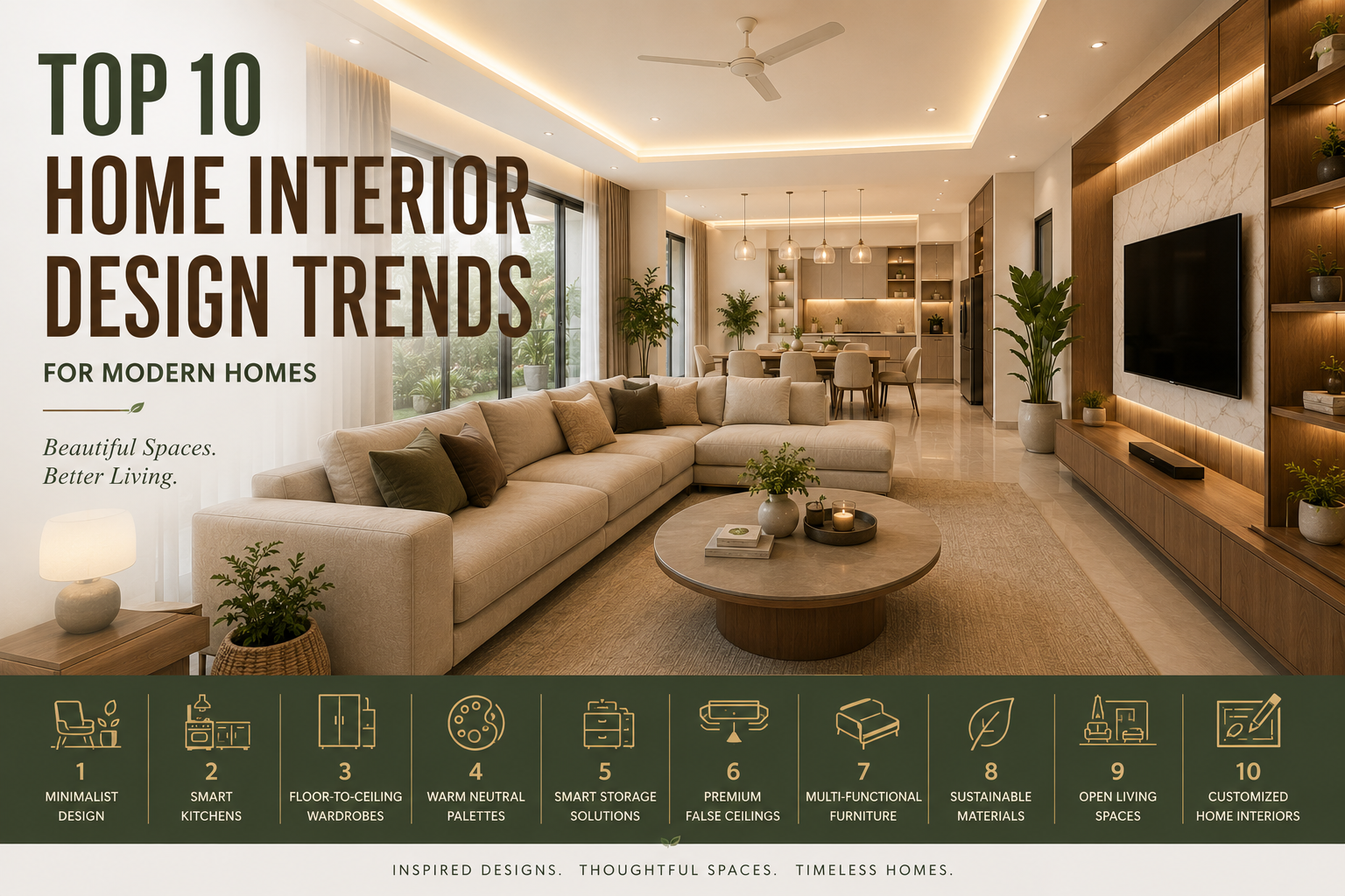 Top 10 Home Interior Trends in Faridabad 2026 | 10 Star Decor