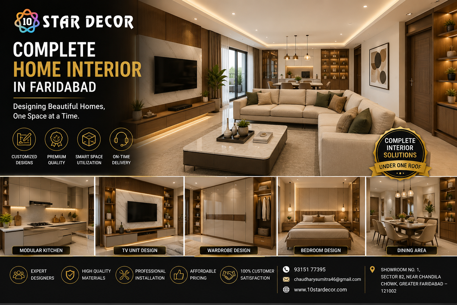 Complete Home Interior in Faridabad