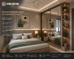 Mirrored Wardrobe Doors to Expand Visually