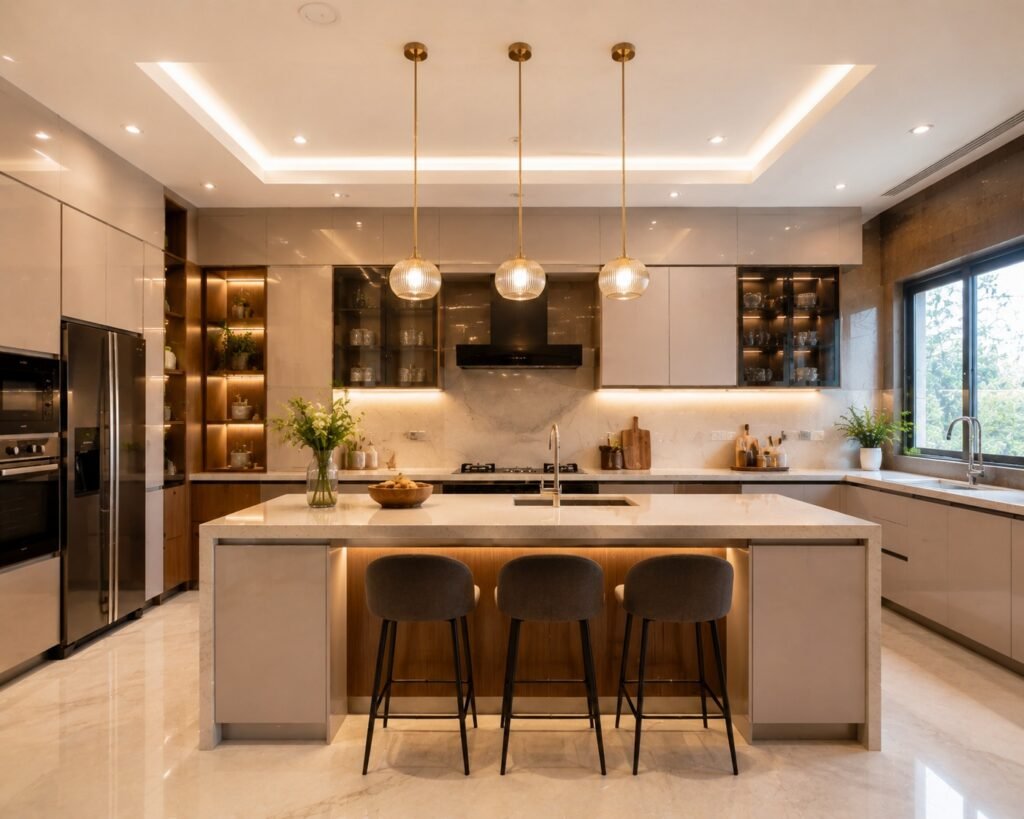 Modular island kitchen design