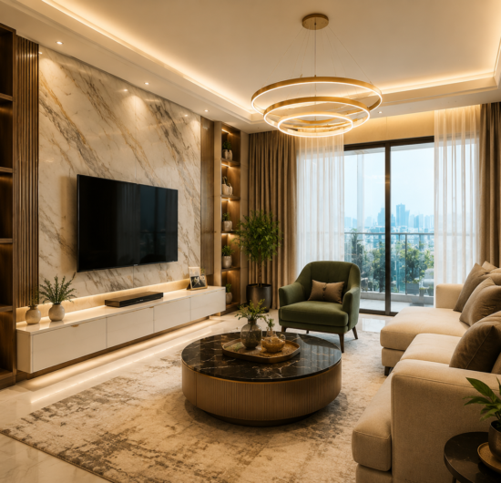 Luxury living room interior design